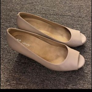 Naturalizer real leather wedges - lightly used
